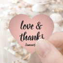 Search for love and thanks stickers For her