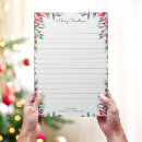 Search for christmas border stationery paper Holly