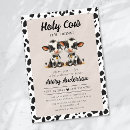 Search for cow print baby shower invitations Funny
