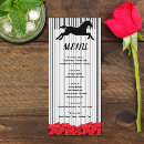Search for red and black menus Bridal shower