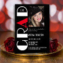 Search for red black graduation invitations College grad