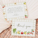 Search for vegetable thank you cards Gingham