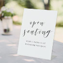 Search for open seating wedding signs Modern