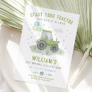 Search for tractor birthday invitations Watercolor