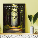 Search for vintage california posters Redwood national park