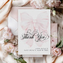Search for pink bow thank you cards Bow baby shower