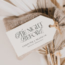 Search for rehearsal dinner gift tags The night before