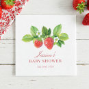 Search for love is sweet napkins Strawberry