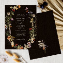 Search for black and sage wedding invitations Boho chic