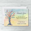 Search for tree memorial cards Watercolor