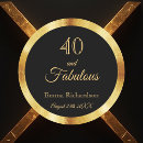 Search for 40 and fabulous stickers 40th birthday party