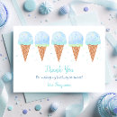 Search for kids birthday party thank you cards Pastel ice cream