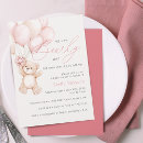 Search for bear balloon invitations Girl