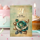 Search for 21st birthday cards Green