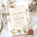 Search for beach bridal shower invitations Seashells