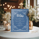 Search for vintage cocktail posters Dusty blue