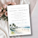 Search for palm tree rehearsal dinner invitations Watercolor