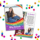 Search for retro graduation announcement cards Rainbow