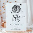 Search for 50th birthday invitations Modern elegant