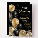 Search for wedding anniversary invitations Golden