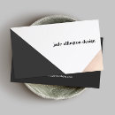 Search for black and rose gold business cards Abstract