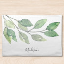 Search for green leaf placemats Rustic