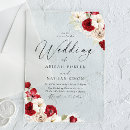 Search for ruby red wedding invitations White