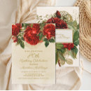Search for red roses 18th birthday invitations Elegant