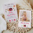 Search for ladybug 1st birthday invitations Baby girl