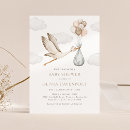 Search for stork baby shower invitations Modern