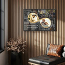 Search for 50th anniversary canvas prints Black and gold