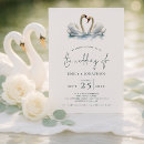 Search for swan wedding invitations Whimsical