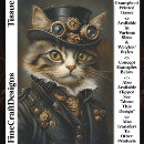 Search for steampunk tissue paper Cat