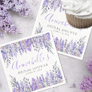 Search for purple floral napkins Love is in bloom