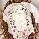 Search for strawberry baby shower invitations Pink red green