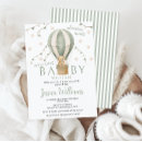 Search for hot air balloon baby boy shower invitations Adventure awaits