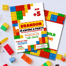 Search for building block invitations Boy