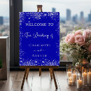 Search for royal blue wedding signs Silver