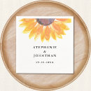 Search for sunflower wedding napkins Boho