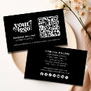 Search for black barcode business cards Scannable