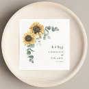 Search for sunflower wedding napkins Modern