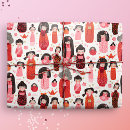 Search for japanese kokeshi doll crafts party Kawaii