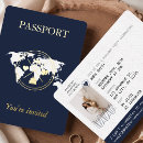 Search for passport birthday invitations Boarding pass