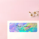 Search for neon return address labels Stylish
