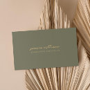 Search for olive green business cards Simple