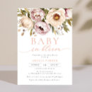 Search for peony baby shower invitations Watercolor