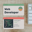 Search for data analyst business cards Web developer