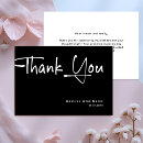 Search for luxury thank you cards Black and white