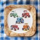 Search for tractor paper plates Birthday party
