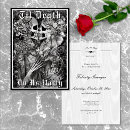 Search for skull bridal shower invitations Black and white